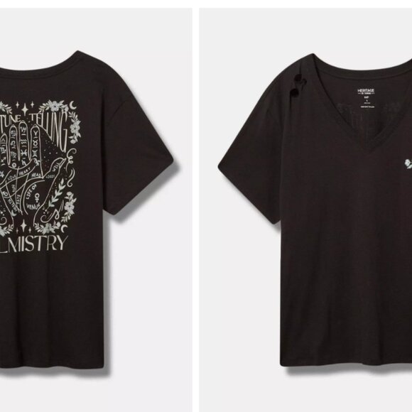 TORRID PLUS SIZE V-NECK T SHIRT - Picture 7 of 7